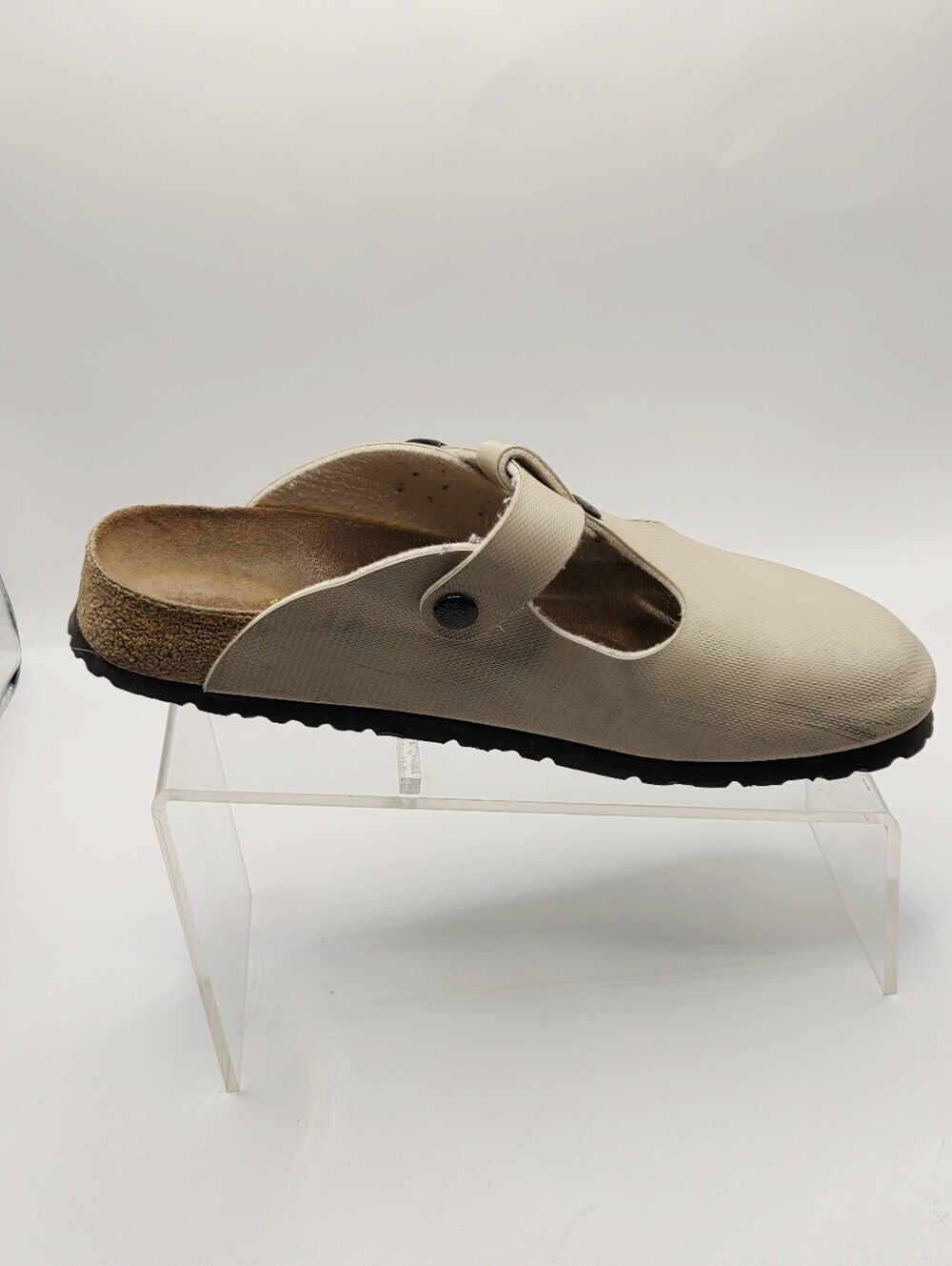 Birkenstock Papillio Fussbett Clog Womens Size 9 Beige Mary Jane Sandals - Picture 3 of 11